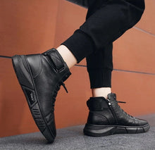 Load image into Gallery viewer, Martini™ - Robuste Herren-Lederstiefel aus schwarzem Leder - Wolf Fashion