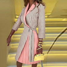 Load image into Gallery viewer, WOLF Eleganter gekerbter Kragen Blazer Kleid - FashionWOLF
