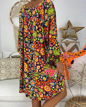 Load image into Gallery viewer, Davie - Lockeres Kleid mit Blumen- und Paisley-Print