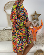 Load image into Gallery viewer, Davie - Lockeres Kleid mit Blumen- und Paisley-Print