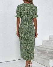 Load image into Gallery viewer, Xanthe - Kurzärmeliges Kleid mit Blumendruck