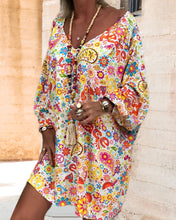 Load image into Gallery viewer, Davie - Lockeres Kleid mit Blumen- und Paisley-Print