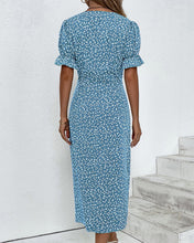 Load image into Gallery viewer, Xanthe - Kurzärmeliges Kleid mit Blumendruck