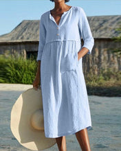 Load image into Gallery viewer, Rhea - Kleid mit halben Ärmeltaschen