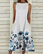 Load image into Gallery viewer, Katriona - Bedrucktes ärmelloses Kleid