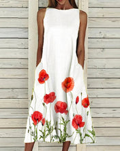 Load image into Gallery viewer, Katriona - Bedrucktes ärmelloses Kleid