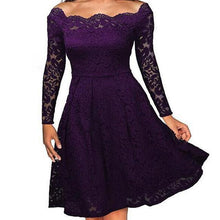 Load image into Gallery viewer, Emma - Vintage Kleid aus geblümter Spitze