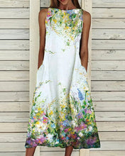Load image into Gallery viewer, Katriona - Bedrucktes ärmelloses Kleid