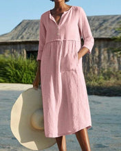 Load image into Gallery viewer, Rhea - Kleid mit halben Ärmeltaschen