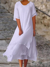 Load image into Gallery viewer, Ava - Schicke Eleganz Blockschlitzkleid