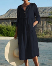 Load image into Gallery viewer, Rhea - Kleid mit halben Ärmeltaschen