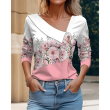Load image into Gallery viewer, Lisbon - Florale Bluse mit V-Ausschnitt