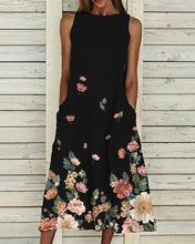 Load image into Gallery viewer, Katriona - Bedrucktes ärmelloses Kleid