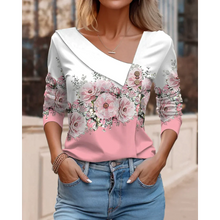 Load image into Gallery viewer, Lisbon - Florale Bluse mit V-Ausschnitt