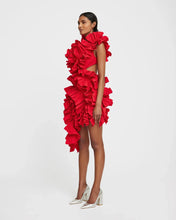 Load image into Gallery viewer, Aya - Plissiertes rückenfreies Kleid