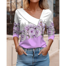 Load image into Gallery viewer, Lisbon - Florale Bluse mit V-Ausschnitt