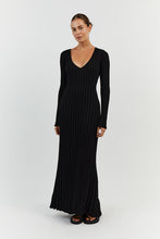Load image into Gallery viewer, Agenly - Midi-Kleid mit langen Ärmeln
