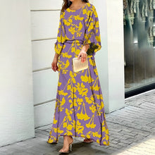 Load image into Gallery viewer, Ivy - Laternenärmel Langes Kleid