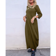 Load image into Gallery viewer, Geraliza - Einfaches Einfarbiges Taschenkleid