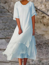 Load image into Gallery viewer, Ava - Schicke Eleganz Blockschlitzkleid