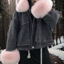 Load image into Gallery viewer, Ayana - Winter Warmer Denimmantel