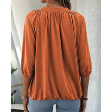 Load image into Gallery viewer, Jana - Locker geschnittene Bluse mit Viertelarm