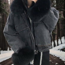 Load image into Gallery viewer, Ayana - Winter Warmer Denimmantel