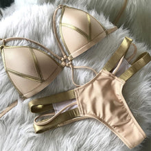 Load image into Gallery viewer, Odessa - Stilvoller Bikini mit Bronze-Seiten