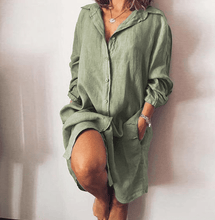 Load image into Gallery viewer, Melai - Damen Oversize Hemdkleid