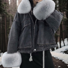 Load image into Gallery viewer, Ayana - Winter Warmer Denimmantel