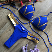 Load image into Gallery viewer, Odessa - Stilvoller Bikini mit Bronze-Seiten