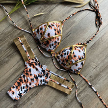 Load image into Gallery viewer, Odessa - Stilvoller Bikini mit Bronze-Seiten