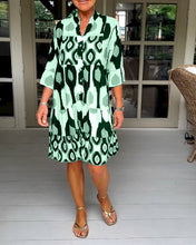 Load image into Gallery viewer, Jona - Bedrucktes Kleid mit 3/4 Ärmeln