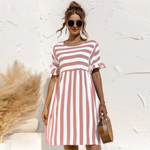 Load image into Gallery viewer, Ava - Gestreiftes Sommer Kleid