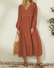 Load image into Gallery viewer, Lily - Sommer Einfarbiges Kleid