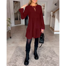 Load image into Gallery viewer, Vicky - Einfaches Langärmeliges Kleid