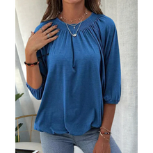 Load image into Gallery viewer, Jana - Locker geschnittene Bluse mit Viertelarm