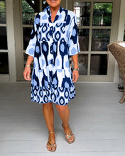 Load image into Gallery viewer, Jona - Bedrucktes Kleid mit 3/4 Ärmeln