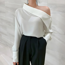 Load image into Gallery viewer, Lenka - Elegante schulterfreie Bluse mit langen Ärmeln