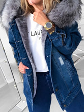 Load image into Gallery viewer, Lenka - Laurel Jeansjacke mit Pelz