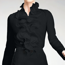Load image into Gallery viewer, Zora Knoop Blouse met Ruches
