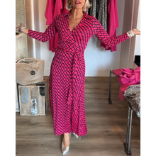 Load image into Gallery viewer, Tirza - Stilvolles Maxim-Kleid mit V-Ausschnitt