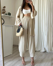 Load image into Gallery viewer, Melissa - Sommer Zweiteiliges Set mit Strickjacke