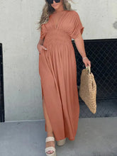 Load image into Gallery viewer, Cara - Schlitz V-Ausschnitt Maxi Eleganz