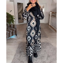 Load image into Gallery viewer, Amalia - Geometrisches Langarmkleid für Damen