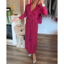 Load image into Gallery viewer, Tirza - Stilvolles Maxim-Kleid mit V-Ausschnitt