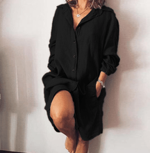 Load image into Gallery viewer, Melai - Damen Oversize Hemdkleid