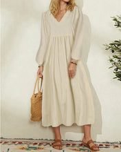 Load image into Gallery viewer, Lily - Sommer Einfarbiges Kleid
