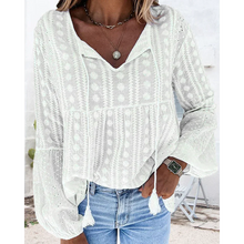 Load image into Gallery viewer, Anja - Elegantes Oberteil mit Lockerem V-Ausschnitt