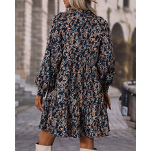 Load image into Gallery viewer, Giselle - Schickes Langärmeliges Kleid mit V-Ausschnitt
